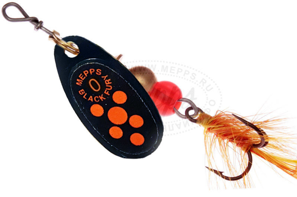 Mepps COMET BLACK FURY MOUCHE