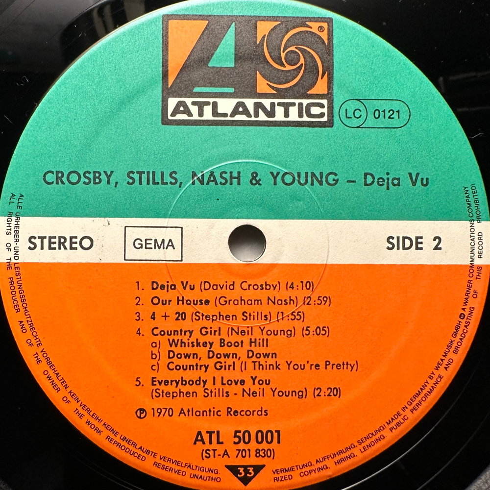Crosby, Stills, Nash & Young - DejaVu (Европа 1973г.)