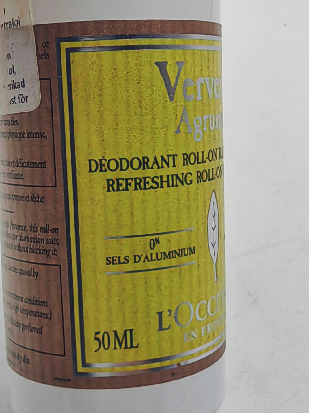 Дезодорант роликовый Citrus Verbena унисекс, без спирта и алюминия, 50 г (Франция)