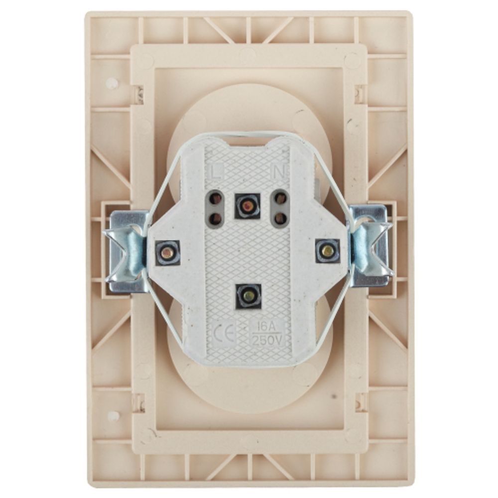 Розетка Intro Plano 1-204-02 без заземления двойная 2х2P 16А-250В IP20 СУ Plano слоновая кость | Intro Plano Слоновая кость