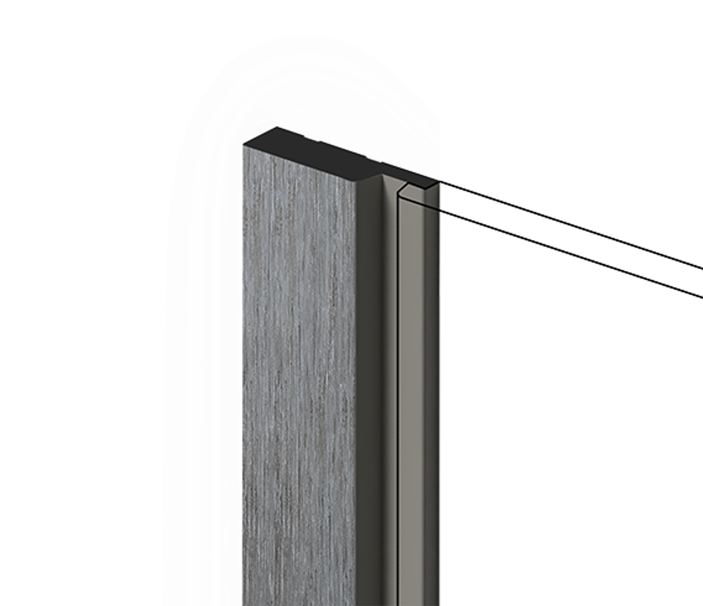 Финишный молдинг декорированный HiWood, 270x4,2 см