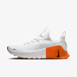 Кроссовки мужские Nike Free Metcon 6 (Бело-Оранжевые)