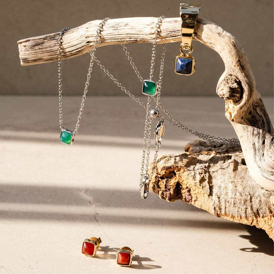 Серьги Coeur de Lion Green agate (May) 1301/21-0500