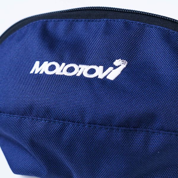 Сумка поясная Molotov Basic Logo Синяя - фото 3