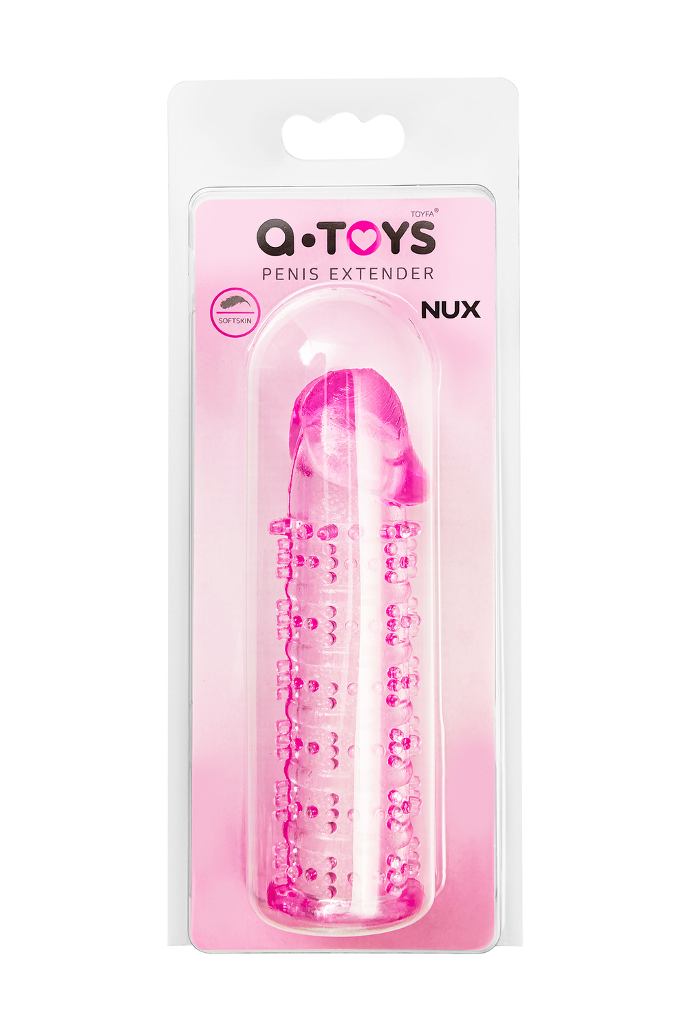 Насадка на пенис A-Toys Nux розовая 12,5 см
