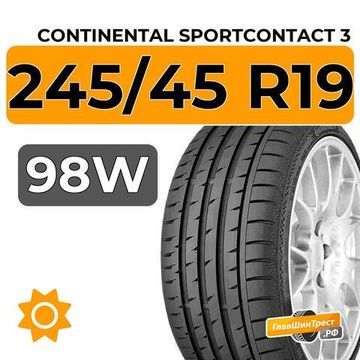 Continental SportContact 3 245/45 R19 98W RunFlat