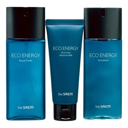 THE SAEM Набор мужской косметики увлажнение и питание Eco Energy Skin Care 2 Set