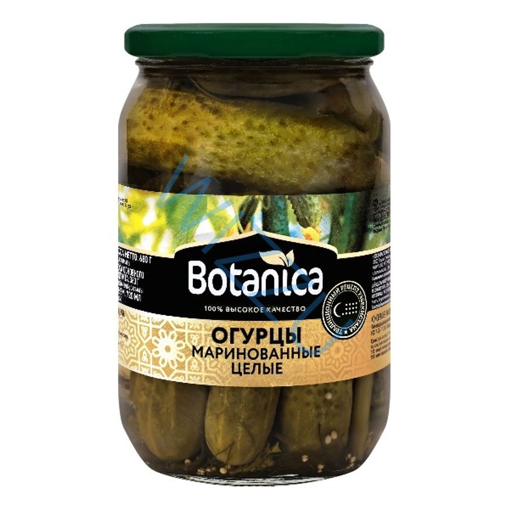 Огурцы маринованные Botanica ст/б 720 мл