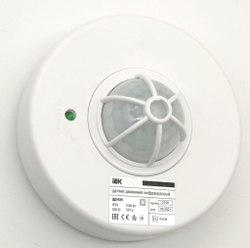 Датчик движения IEK ДД-024 инфракрасный 1100Вт угол 120-360град рад.6м IP33 детектор