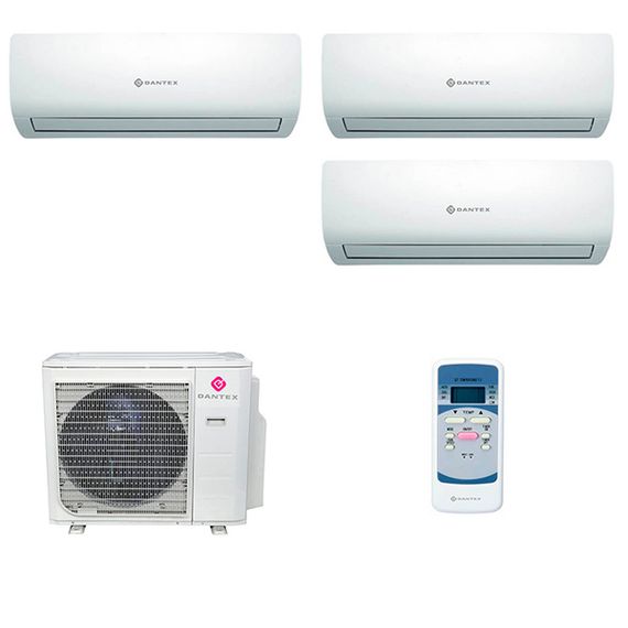 Мультисплит система на 3 комнаты Dantex RK-M09C3N x 2 + RK-M12C3N / RK-4M28HM3E-W