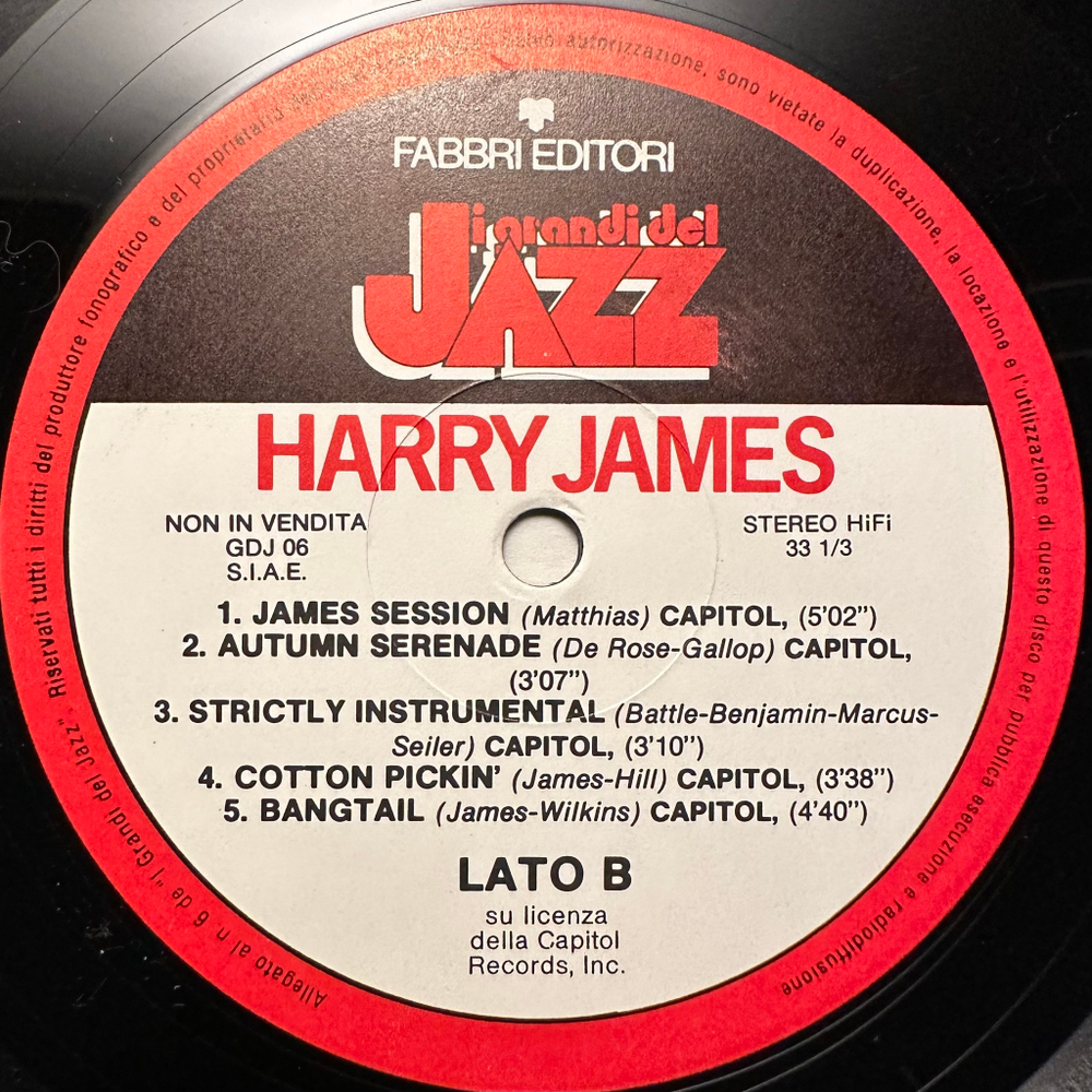 Harry James - Harry James (Италия 1979г.)