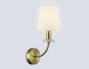 Настенный светильник с абажуром и мрамором 1*E14 LH75359 SB/WH бронза/белый High Light Ceramo Classic Ambrella