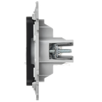 FLITE Розетка компьютерная RJ45 категория 5Е UTP РК5е-1-0-ФлЧ черный IEK