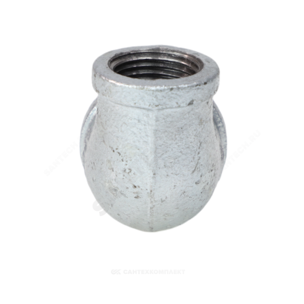 Угольник переходной чугун оц Ду 25х20 (1"х3/4") ВР/ВР Fittex PLUS