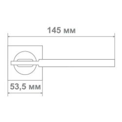 Ручка Медио L09-111 SN/CP никель/хром