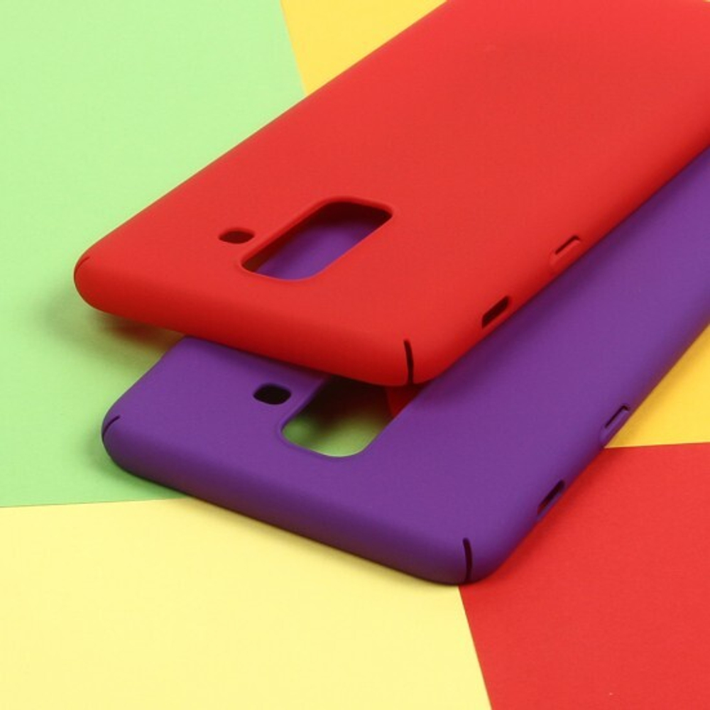 Панель матовая Soft Touch для Samsung Galaxy A6+ (2018), 010659 Розовый