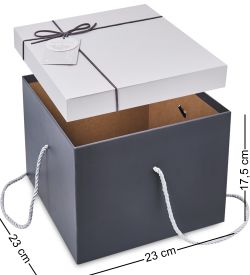 WF-196/3-A Коробка бол., серый/графитовый