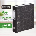 Папка-регистратор Attache Selection (Bantex) 70 мм чёрная бумага с защитным уголком