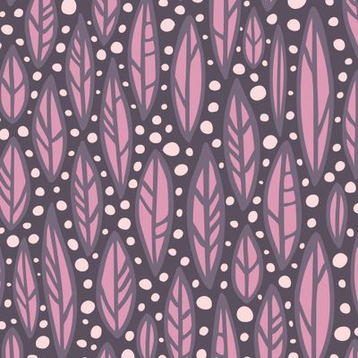 Buy fabric large abstract leaves pale purple