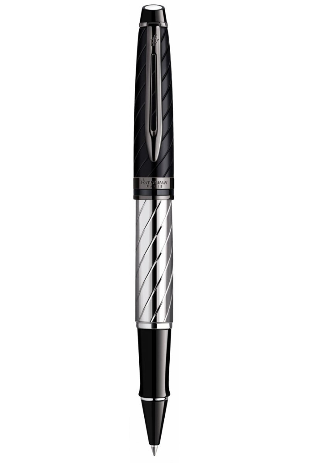 Ручка-роллер Waterman Expert 3 Precious CT, цвет: Black, стержень: Fblk