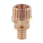 Муфта для PE-X труб аксиальная бронза Дн 16х1/2" НР RAUTITAN RX+ Rehau 14563111001