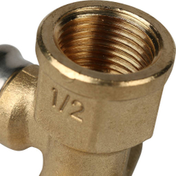 Угольник настенный с креплением короткий 1/2"х16