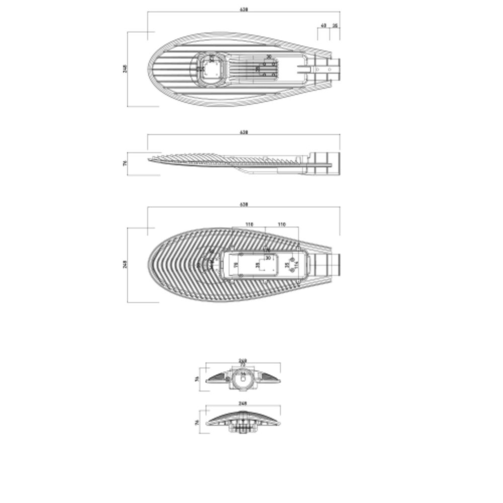 Светильник уличный светодиодный ЭРА SPP-5-60-5K-W 60Вт 5000К IP65 КСС Ш гарантия 5 лет | Уличные консольные светильники
