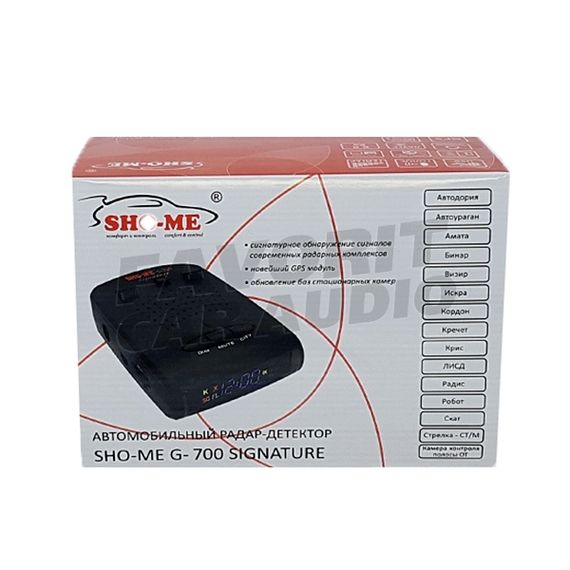 Радар-детектор Sho-Me G-700 GPS Signature