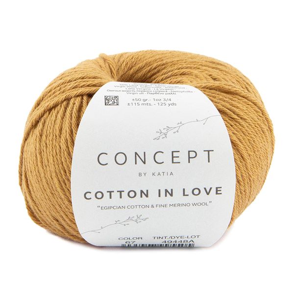 Пряжа Katia (Катя) Cotton in Love / уп.10 мот. по 50 г, 115 м, 17