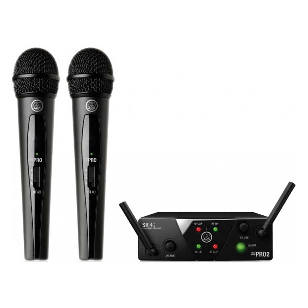 WMS40 Mini2 Mix Set US45AC (660.7/662.3МГц) радиосистема с приёмником SR40 Mini Dual, 1 портативным и 1 ручным передатчиками
