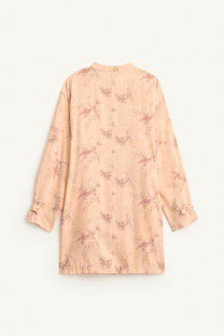 ZARA КОРОТКОЕ ПЛАТЬЕ ИЗ 100% ЛИОЦЕЛЛА, С ПРИНТОМ