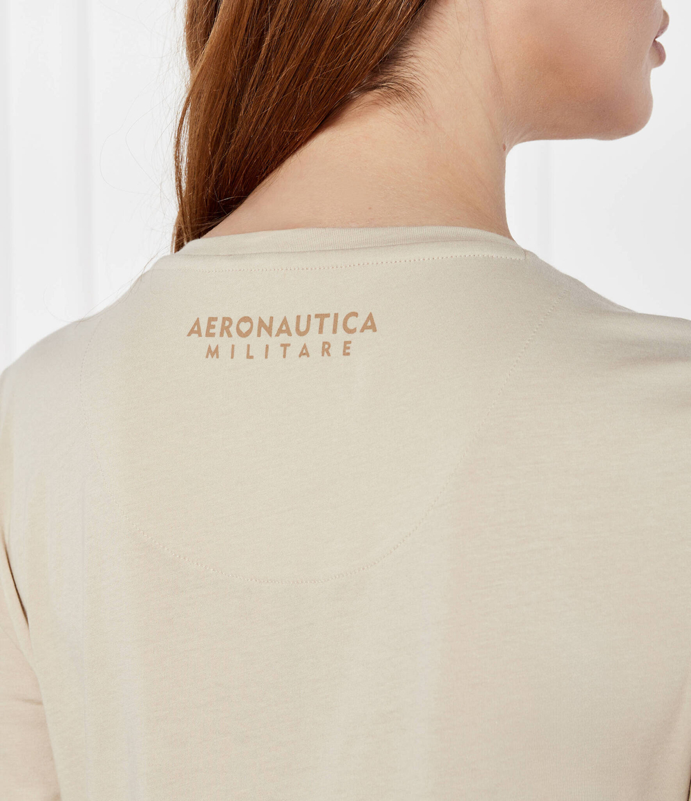 Футболка Aeronautica Militare - бежевый(TS2234DJ510)