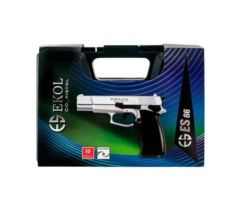 Пистолет пневматический EKOL ES 66 Black (металл) 4,5 мм