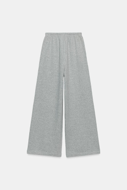 ZARA ШИРОКИЕ СВОБОДНЫЕ БРЮКИ, СЕРЫЙ