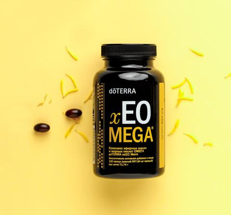 dōTERRA xEO Mega Омега-комплекс эфирных масел, 120 капсул