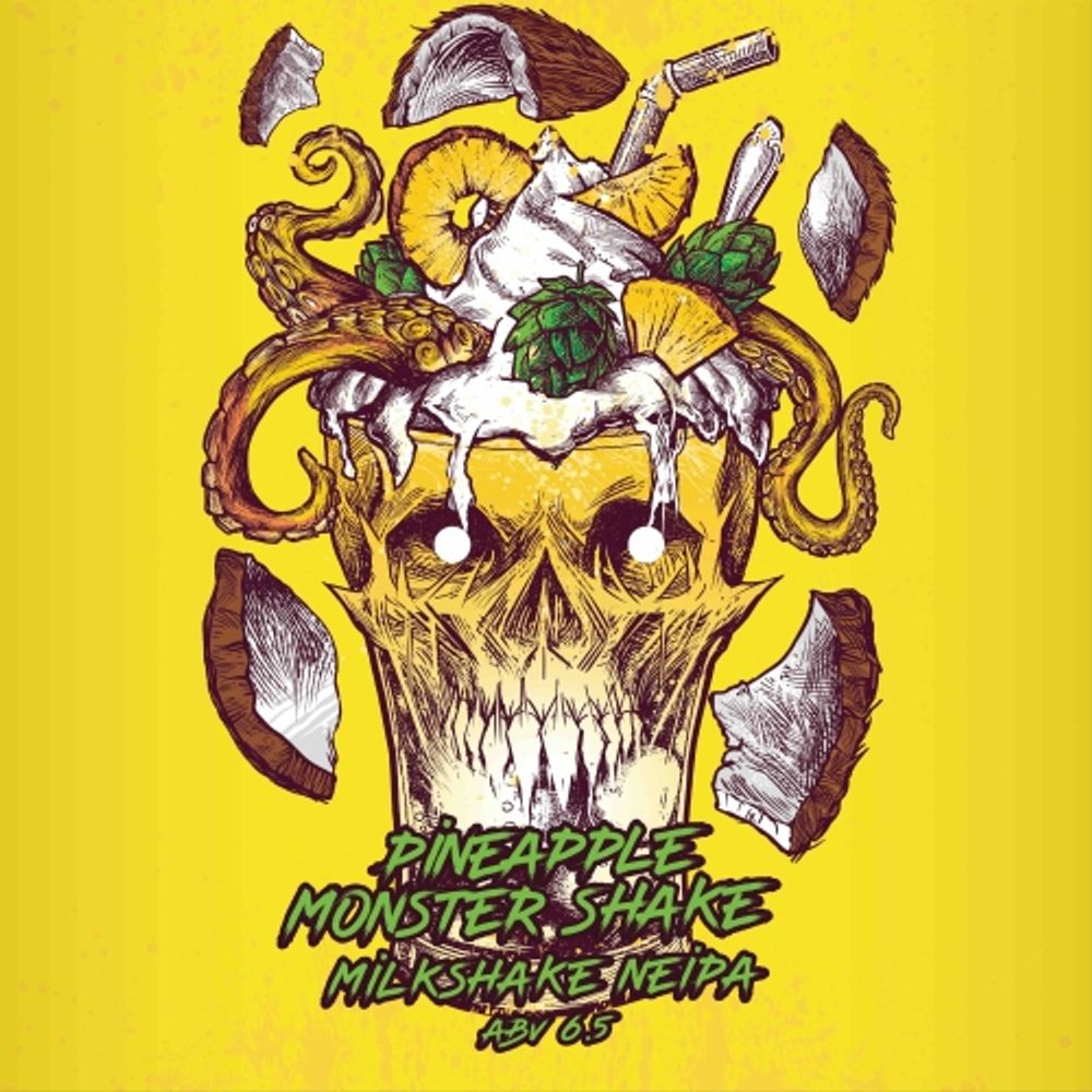Пиво Селфмэйд Пайнэппл Монстр Шейк / Selfmade Pineapple Monster Shake 20л - кег
