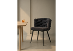Стул на металлокаркасе Woodville Rendi gray-blue, black, ножки черные