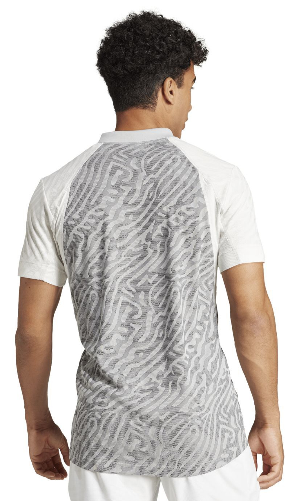 Мужское теннисное поло Adidas Tennis Airchill Pro Freelift Poloshirt - grey two/black/off white