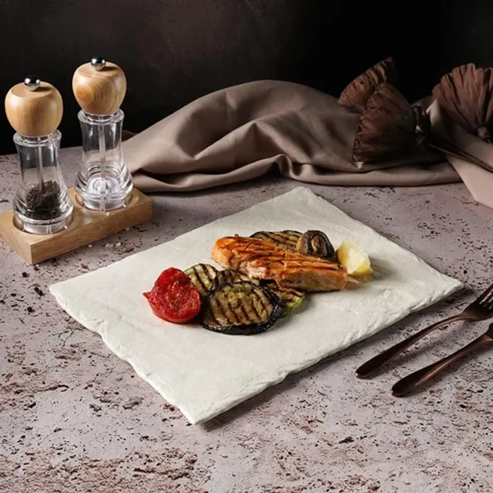 Блюдо прямоугольное 34*24 см h1 см Elephant Ivory P.L. Proff Cuisine [3]