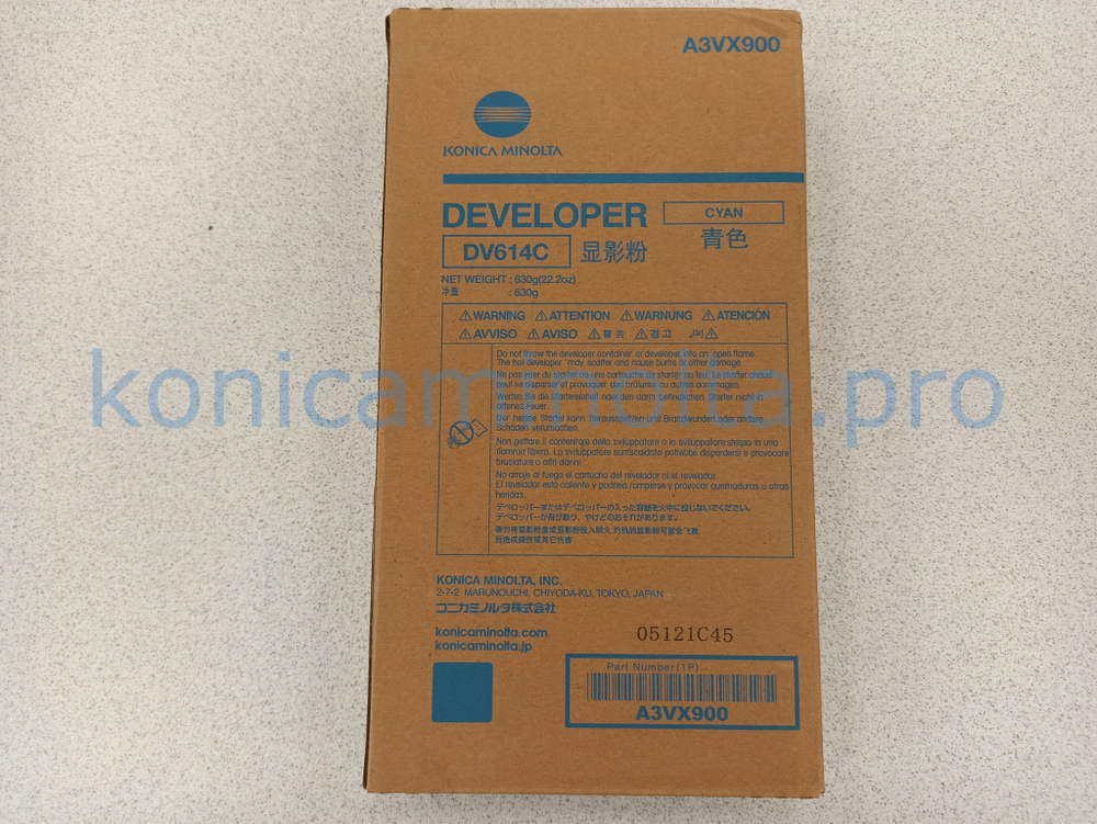 Девелопер DV-614C Konica Minolta оригинальный A3VX900