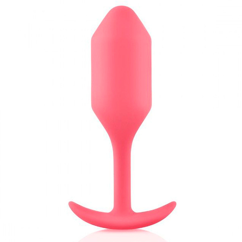 Розовая пробка для ношения 11,4см b-Vibe Snug Plug 2 BV-008-COR