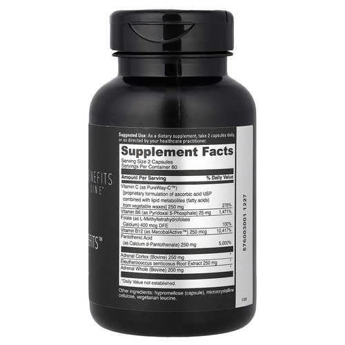 DaVinci Laboratories, Benefits Line, Adrenal Benefits, 120 капсул