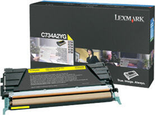 Lexmark C734A2YG тонерный картридж Подлинный Желтый
