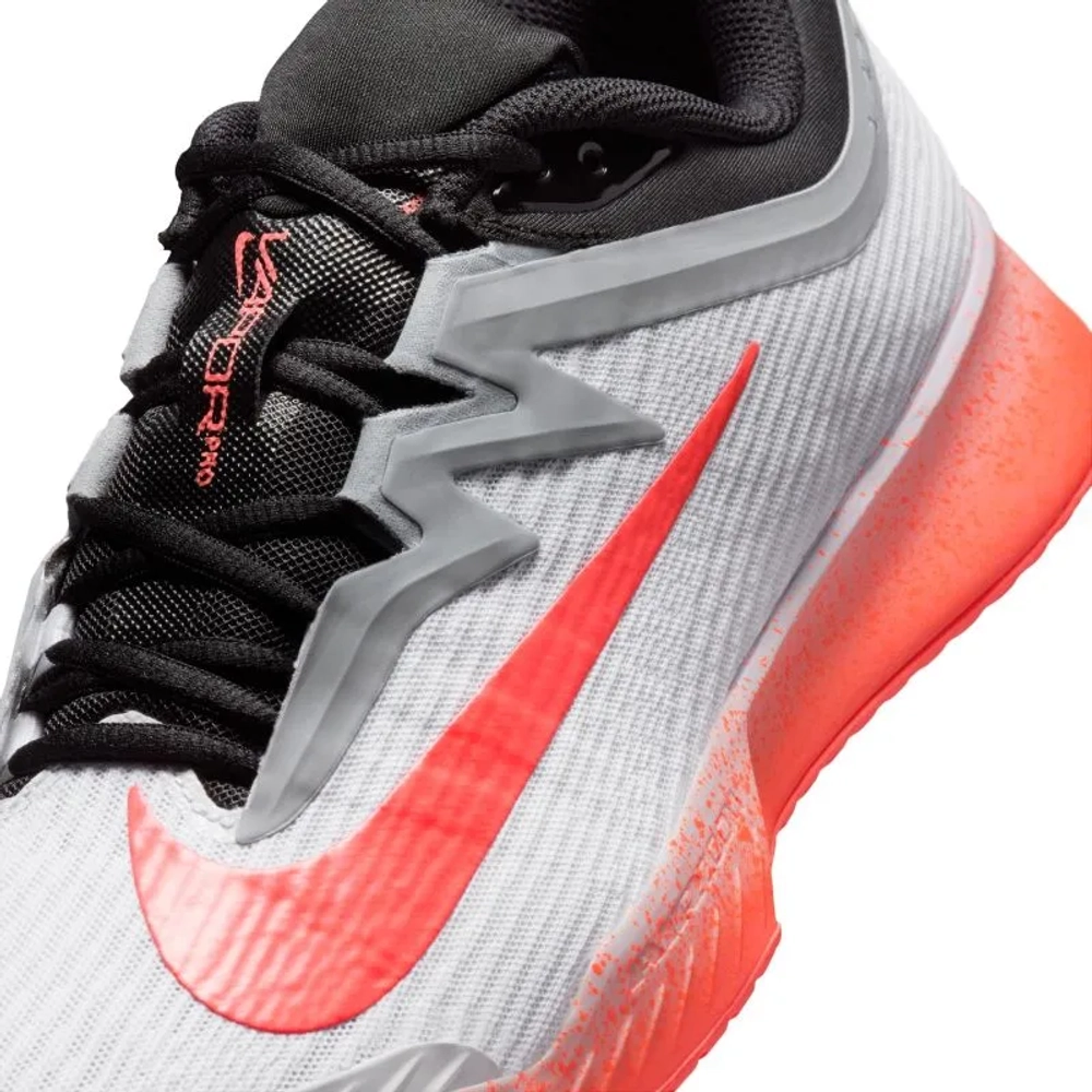 Теннисные кроссовки Nike Zoom Vapor Pro 3 HC Premium - white/hot lava/wolf grey