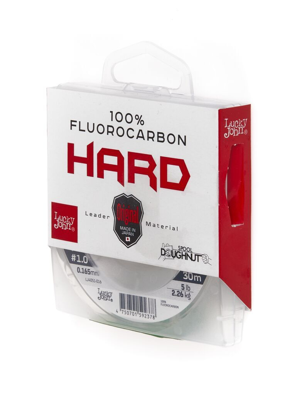 Леска монофильная Lucky John FLUOROCARBON Hard 30 м, 0,16 мм