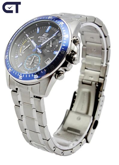 CASIO EFV-540D-1A2VUDF EDIFICE мужские наручные часы — стальной хронограф с черный циферблатом