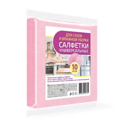 Салфетки универсальные 10 шт микс