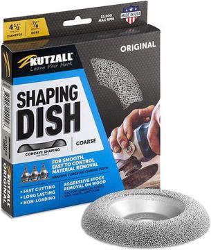 Диск шлифовальный Kutzall Dish Wheel, полукругл, серебряный, coarse (original), D115мм, посадка 22мм