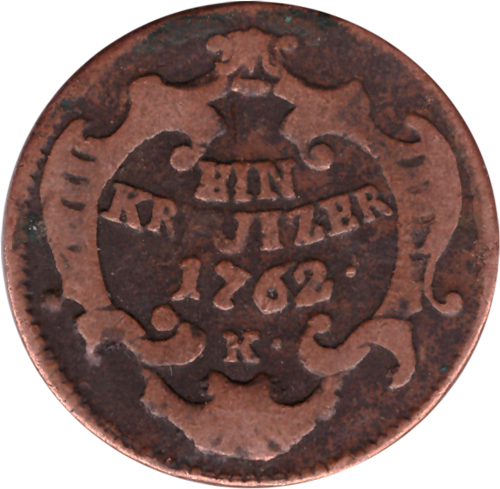 Австрия. Мария-Терезия. Крейцер 1762, монетный двор Кремниц (К).