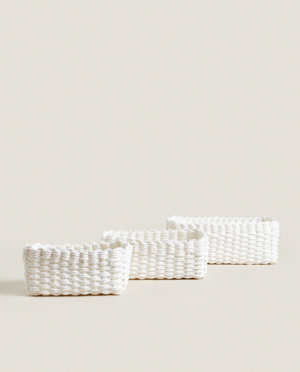 Корзина из плетёной бумаги Zara Home, фото 6